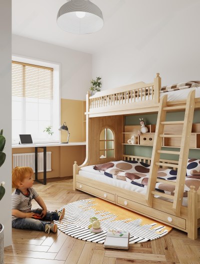 北欧通用儿童房3D模型下载